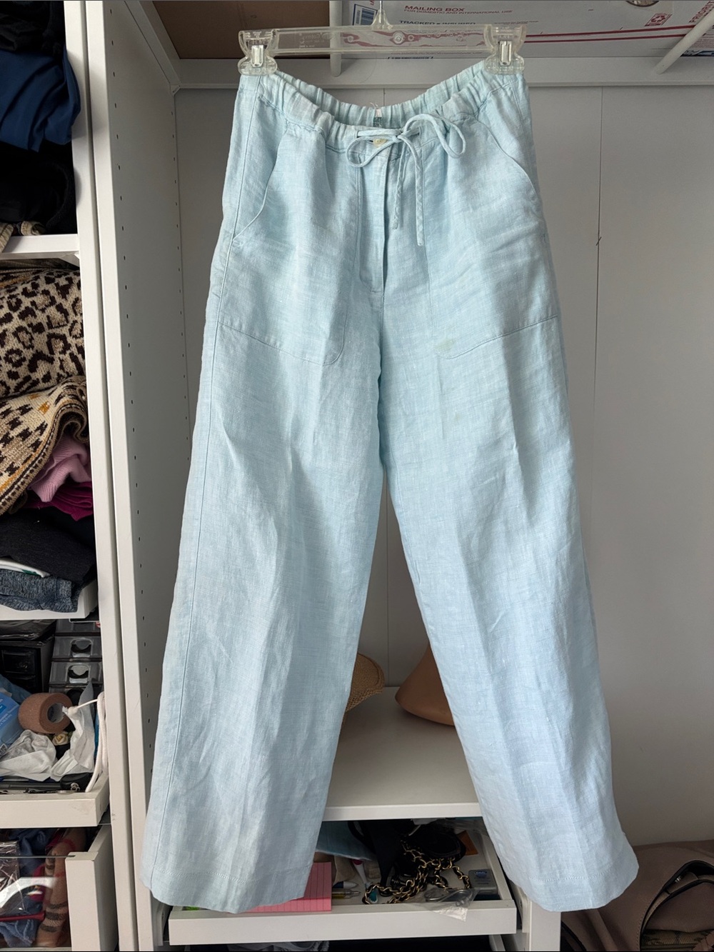 Liz Claiborne Light Blue Petite LizSport pants